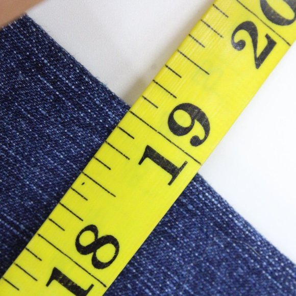 HIP JEANS Womens Denim Jacket Blue Button Down Embroidered Cotton Large L NWT - Picture 6 of 7